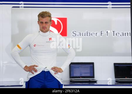 ERICSSON Marcus (swe) sauber F1 C36 Ambiance Portrait während der Formel 1 FIA Weltmeisterschaft 2017, Bahrain Grand Prix, in Sakhir vom 13. Bis 16. April - Foto Florent Gooden / DPPI Stockfoto