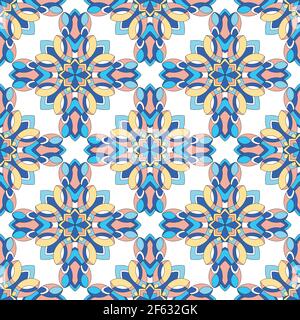 Abstraktes modernes Muster, umreißt handgezeichneten Stil Stock Vektor