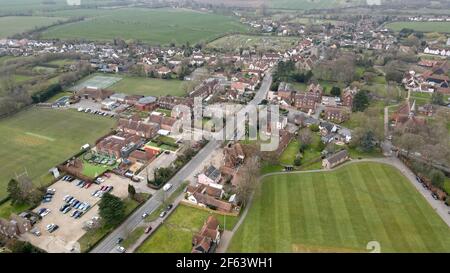 Felsted Dorf in Essex UK Aerial Stockfoto