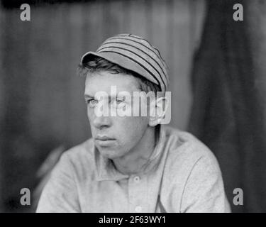 Eddie Collins, zweiter Baseman für die Philadelphia Athletics, 1911. Stockfoto