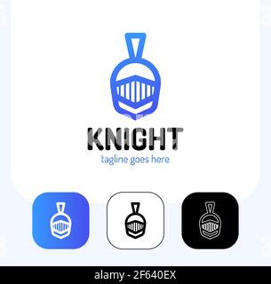 Helm des spartanischen Kriegers Symbol, Emblem. Spartan Helm Logo, Vektor-Illustration von spartanischen Schild und Helm, Spartan griechischen Gladiator Helm Armo Stock Vektor