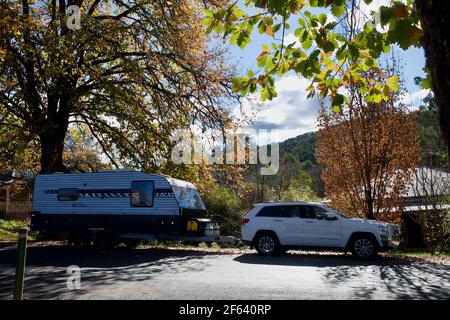 Caravan Life, australien Stockfoto