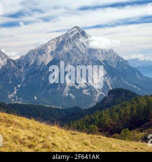 Monte Antelao, Südtirol, Dolomiten Berge, Italien, Bergblick Stockfoto