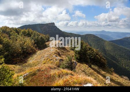 Mount Klak. Blick auf die Berge von der Lucanska Mala Fatra. Slowakische Karpaten. Slowakei Stockfoto