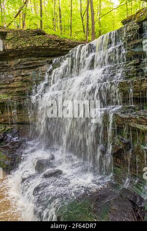 Louth Wasserfälle und Wanderweg Lincoln Ontario Kanada im Sommer Stockfoto