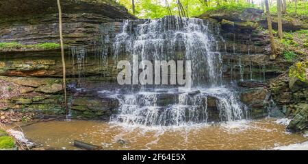 Louth Wasserfälle und Wanderweg Lincoln Ontario Kanada im Sommer Stockfoto