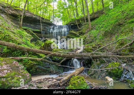 Louth Wasserfälle und Wanderweg Lincoln Ontario Kanada im Sommer Stockfoto