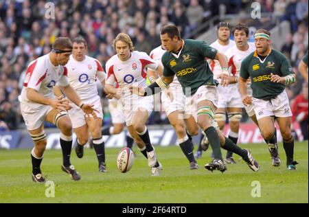 ENGLAND V SÜDAFRIKA 18/11/2006 BILD DAVID ASHDOWNRUGBY ENGLAND Stockfoto