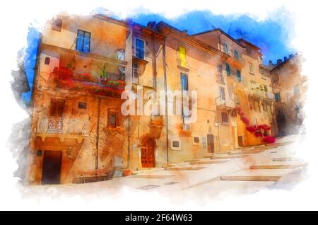 Scanno, Italien, Abruzzen Stockfoto