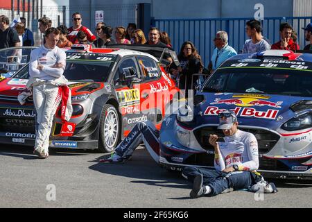 OGIER Sebastien (FRA) M-Sport World Rally Team Ambiance Portrait MEEKE Kris (GBR) Citroen Total Abu Dhabi WRT Ambiance Portrait während der WRC World Rally Car Championship 2017, Rallye Spanien vom 5. Bis 8. Oktober in Salou, Spanien - Foto Francois Flamand / DPPI Stockfoto