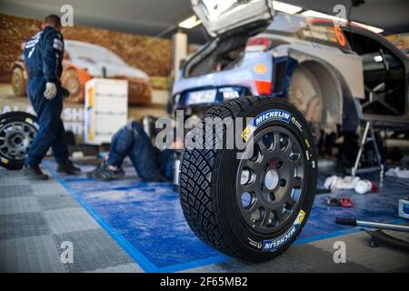 Michelin Illustration Hyundai während der Rallye-Weltmeisterschaft 2017, Rallye Italia Sardegna vom 8. Bis 11. Juni, in Alghero und Cagliari, Italien - Foto Thomas Fenetre / DPPI Stockfoto