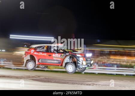 07 Al Qassimi Khalid (VAE) Chris Patterson (GBR) C3 WRC Citroen Total Abu Dhabi WRT Citroen Aktion während der WRC World Rally Car Championship 2017, Wales Rallye Großbritannien vom 26. Bis 29. oktober, in Deeside, Wales - Foto Frederic Le Floc'h / DPPI Stockfoto