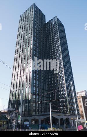 Fertigstellung des George Street Building 101 in Croydon South London Stockfoto