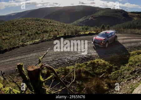 07 Al Qassimi Khalid (VAE) Chris Patterson (GBR) C3 WRC Citroen Total Abu Dhabi WRT Citroen Aktion während der WRC World Rally Car Championship 2017, Wales Rallye Großbritannien vom 26. Bis 29. oktober, in Deeside, Wales - Foto Frederic Le Floc'h / DPPI Stockfoto