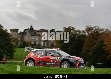 07 Al Qassimi Khalid (VAE) Chris Patterson (GBR) C3 WRC Citroen Total Abu Dhabi WRT Citroen Aktion während der WRC World Rally Car Championship 2017, Wales Rallye Großbritannien vom 26. Bis 29. oktober, in Deeside, Wales - Foto Frederic Le Floc'h / DPPI Stockfoto