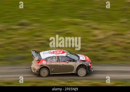 07 Al Qassimi Khalid (VAE) Chris Patterson (GBR) C3 WRC Citroen Total Abu Dhabi WRT Citroen Aktion während der WRC World Rally Car Championship 2017, Wales Rallye Großbritannien vom 26. Bis 29. oktober, in Deeside, Wales - Foto Frederic Le Floc'h / DPPI Stockfoto