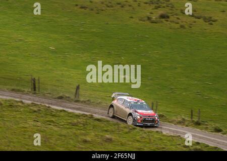 07 Al Qassimi Khalid (VAE) Chris Patterson (GBR) C3 WRC Citroen Total Abu Dhabi WRT Citroen Aktion während der WRC World Rally Car Championship 2017, Wales Rallye Großbritannien vom 26. Bis 29. oktober, in Deeside, Wales - Foto Frederic Le Floc'h / DPPI Stockfoto