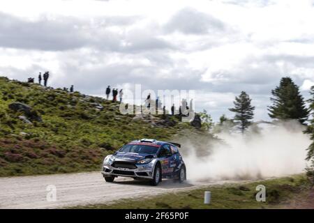 34 Teemu Suninen (FIN) Mikko Markkula (FIN) Ford Fiesta R5 M-Sport World Rally Team WRC2 Aktion während der WRC World Rally Car Championship 2017, Rallye Portugal vom 18. Bis 21. Mai, in Matosinhos - Foto Francois Flamand / DPPI Stockfoto