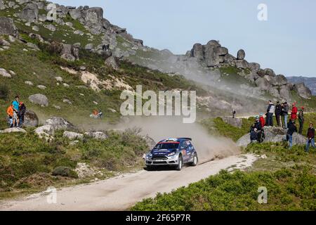 34 Teemu Suninen (FIN) Mikko Markkula (FIN) Ford Fiesta R5 M-Sport World Rally Team WRC2 Aktion während der WRC World Rally Car Championship 2017, Rallye Portugal vom 18. Bis 21. Mai, in Matosinhos - Foto Francois Flamand / DPPI Stockfoto