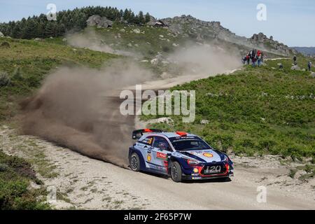 06 Dani Sordo (ESP) Marc Marti (ESP) Hyundai I20 Coupe WRC Hyundai Motorsport Manufacturer Action während der WRC World Rally Car Championship 2017, Rallye Portugal vom 18. Bis 21. Mai bei Matosinhos - Foto Francois Flamand / DPPI Stockfoto