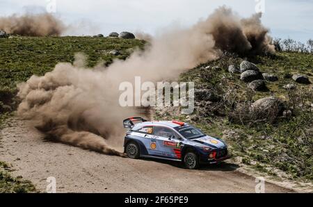 06 Dani Sordo (ESP) Marc Marti (ESP) Hyundai I20 Coupe WRC Hyundai Motorsport Manufacturer Action während der WRC World Rally Car Championship 2017, Rallye Portugal vom 18. Bis 21. Mai bei Matosinhos - Foto Francois Flamand / DPPI Stockfoto