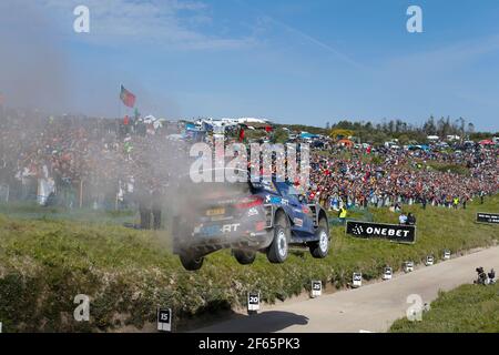 02 Ott Tanak (EST) Martin Jarveoja (EST)Ford Fiesta WRC M-Sport World Rally Team Manufacturer Aktion während der WRC World Rally Car Championship 2017, Rallye Portugal vom 18. Bis 21. Mai, in Matosinhos - Foto Francois Flamand / DPPI Stockfoto