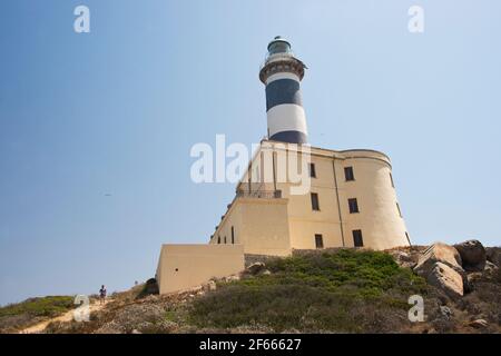 Isola dei Cavoli mit Leuchtturm, Villasimius Stockfoto