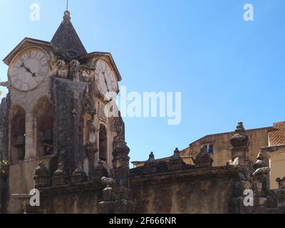 Gotische Kirche Igreja de Nossa Senhora do popula in Caldas da Rheinha, Zentralportugal Stockfoto