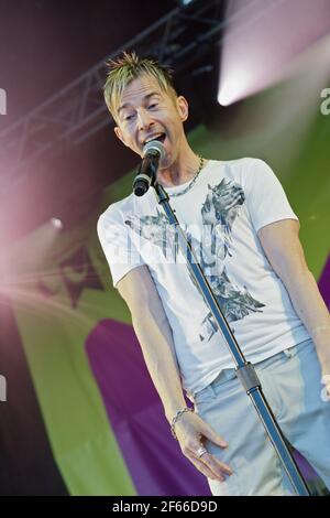 Kajagoogoo singt live beim Midlands Festival 2010 Stockfoto