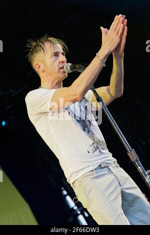 Kajagoogoo singt live beim Midlands Festival 2010 Stockfoto