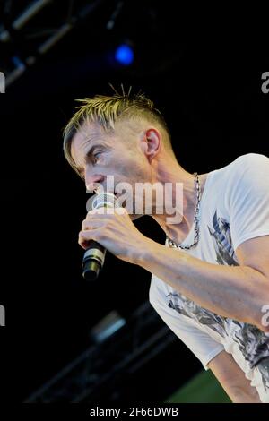 Kajagoogoo singt live beim Midlands Festival 2010 Stockfoto