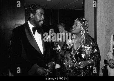 Barry White und Goldean White um 1981 Credit: Ralph Dominguez/MediaPunch Stockfoto