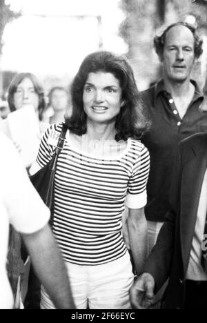 Jacqueline Onassis um 1980 Credit: Ralph Dominguez/MediaPunch Stockfoto