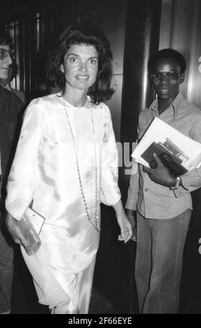 Jacqueline Onassis um 1980 Credit: Ralph Dominguez/MediaPunch Stockfoto