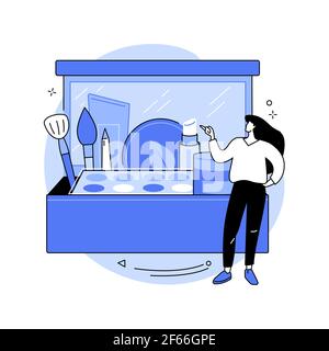 Beauty Box abstraktes Konzept Vektor Illustration. Stock Vektor