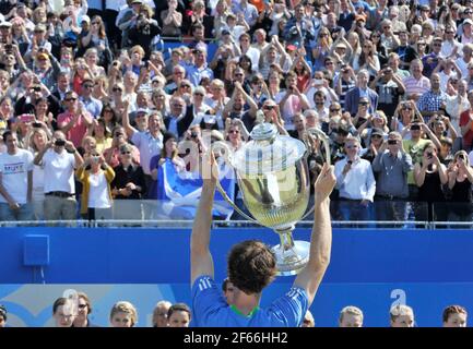 Finale Andy Murray schlägt Jo-Wilfried Tsonga . 13/6/2011. BILD DAVID ASHDOWN Stockfoto