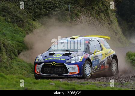 28 VIEIRA Carlos CARVALHO Jorge Citroen DS3 R5 Aktion während der European Rally Championship 2017 ERC Azores Rallye, vom 30. März bis 1. April, in Ponta Delgada Portugal - Foto Gregory Lenormand / DPPI Stockfoto