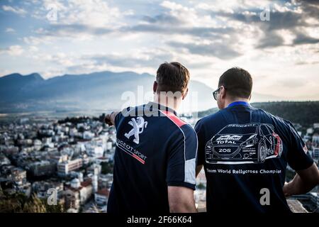 Ambiance Peugeot während der Rallye-Europameisterschaft 2017 - Akropolis Rallye Grece - Loutraki vom 2. Bis 4. Juni In Loutraki - Foto Thomas Fenetre / DPPI Stockfoto