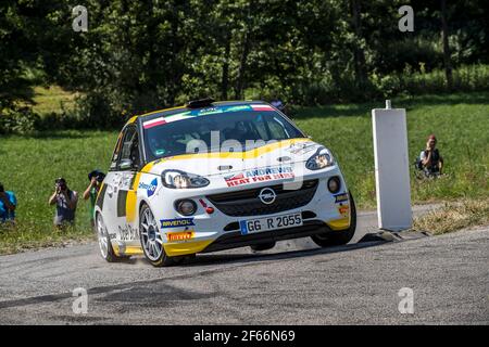 30 INGRAM Chris (GBR) ELLIOTT Edmondson (GBR) Opel ADAM R2 Aktion während der Rallye-Europameisterschaft 2017 Rzeszow in Polen vom 3. Bis 5. August - Foto Gregory Lenormand / DPPI Stockfoto