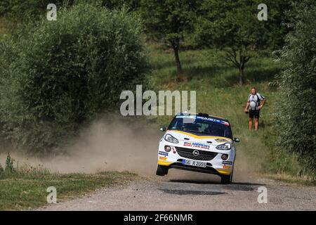 35 INGRAM Chris (GBR) ELLIOTT Edmondson (GBR) Opel ADAM R2 Aktion während der Rallye-Europameisterschaft 2017 ERC Barum Rallye, vom 25. Bis 27. August, in Zlin, Tschechische Republik - Foto Jorge Cunha / DPPI Stockfoto