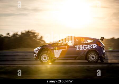 16 KASPERCZYK Tomasz (POL), SYTY Damian (POL), TIGER ENERGY DRINK RALLY TEAM, Ford Fiesta R5, Aktion während der Rallye-Europameisterschaft 2018 in Mikolajki vom 21. Bis 23. September - Foto Thomas Fenetre / DPPI Stockfoto