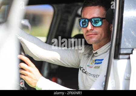 02 KOPECKY Jan (CZE) DRESLER Pavel (CZE) Skoda Fabia R5 Ambience Portrait während der European Rally Championship 2017 ERC Barum Rallye, vom 25. Bis 27. August, in Zlin, Tschechische Republik - Foto Jorge Cunha / DPPI Stockfoto