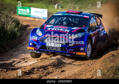 16 KASPERCZYK Tomasz (POL), SYTY Damian (POL), TIGER ENERGY DRINK RALLY TEAM, Ford Fiesta R5, Aktion während der Rallye-Europameisterschaft 2018 in Mikolajki vom 21. Bis 23. September - Foto Thomas Fenetre / DPPI Stockfoto