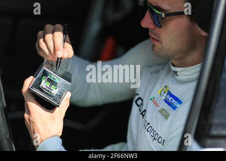 02 KOPECKY Jan (CZE) DRESLER Pavel (CZE) Skoda Fabia R5 Ambience Portrait während der European Rally Championship 2017 ERC Barum Rallye, vom 25. Bis 27. August, in Zlin, Tschechische Republik - Foto Jorge Cunha / DPPI Stockfoto