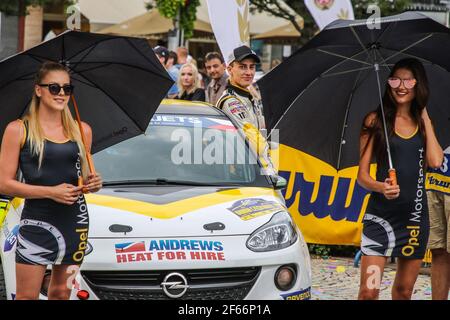 35 INGRAM Chris (GBR) ELLIOTT Edmondson (GBR) Opel ADAM R2 Ambiente während der Rallye-Europameisterschaft 2017 ERC Barum Rallye, vom 25. Bis 27. August, in Zlin, Tschechische Republik - Foto Jorge Cunha / DPPI Stockfoto