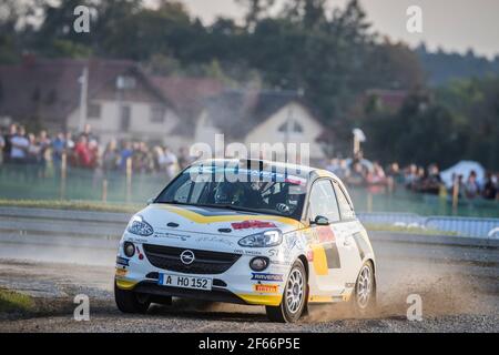 23 KRISTENSSON Tom (SWE), APPELSKOG Henrik (SWE), ADAC OPEL RALLYE JUNIOR TEAM, Opel ADAM R2, Aktion während der Rallye-Europameisterschaft 2018 PZM Rallye Polen in Mikolajki vom 21. Bis 23. September - Foto Gregory Lenormand / DPPI Stockfoto