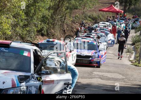 Ambiente während der European Rally Championship 2017 ERC Rally di Roma Capitale, vom 15. Bis 17. september in Fiuggi, Italia - Foto Gregory Lenormand / DPPI Stockfoto