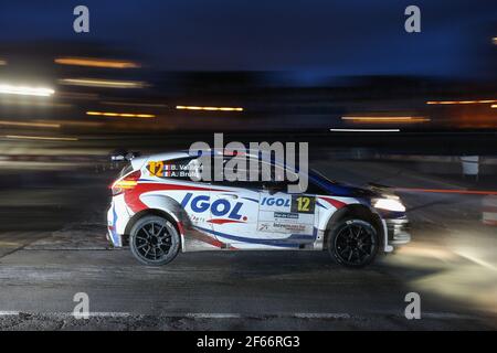 12 VAILLANT Benoit BRULE Antoine Ford Fiesta Aktion während der Rallye Frankreich 2017, Rallye du Touquet vom 16. Bis 18. März in Le Touquet, Frankreich - Foto Gregory Lenormand / DPPI Stockfoto
