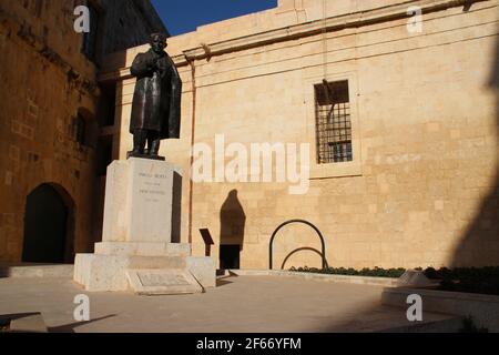 boffa Denkmal und unsere Dame des Sieges Kirche in valletta In malta Stockfoto