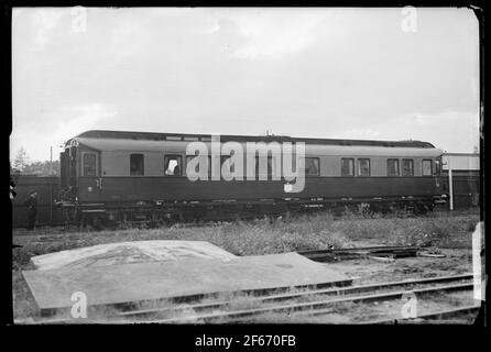 Die Staatsbahnen, SJ AO3 1864. Royal Cart, gebaut für Queen Victoria 1909. Umgebaut zu Kronprinz Gustaf Adolf Wagen 1932 und schließlich abgeschafft in 1966. Stockfoto